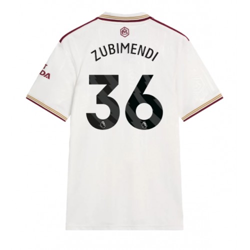 Echipament fotbal Arsenal Martin Zubimendi #36 Tricou Treilea 2025-26 maneca scurta Echipament fotbal Arsenal Martin Zubimendi #36 Tricou Treilea 2025-26 maneca scurta