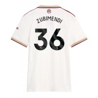 Echipament fotbal Arsenal Martin Zubimendi #36 Tricou Treilea 2025-26 pentru femei maneca scurta Echipament fotbal Arsenal Martin Zubimendi #36 Tricou Treilea 2025-26 pentru femei maneca scurta