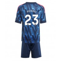 Echipament fotbal Arsenal Mikel Merino #23 Tricou Deplasare 2025-26 pentru copii maneca scurta (+ Pantaloni scurti)