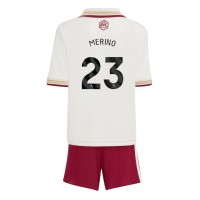 Echipament fotbal Arsenal Mikel Merino #23 Tricou Treilea 2025-26 pentru copii maneca scurta (+ Pantaloni scurti)