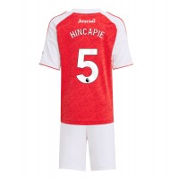 Echipament fotbal Arsenal Piero Hincapie #5 Tricou Acasa 2025-26 pentru copii maneca scurta (+ Pantaloni scurti)