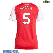 Echipament fotbal Arsenal Piero Hincapie #5 Tricou Acasa 2025-26 pentru femei maneca scurta