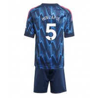 Echipament fotbal Arsenal Piero Hincapie #5 Tricou Deplasare 2025-26 pentru copii maneca scurta (+ Pantaloni scurti)