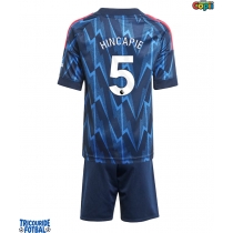 Echipament fotbal Arsenal Piero Hincapie #5 Tricou Deplasare 2025-26 pentru copii maneca scurta (+ Pantaloni scurti)