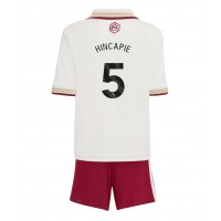Echipament fotbal Arsenal Piero Hincapie #5 Tricou Treilea 2025-26 pentru copii maneca scurta (+ Pantaloni scurti)