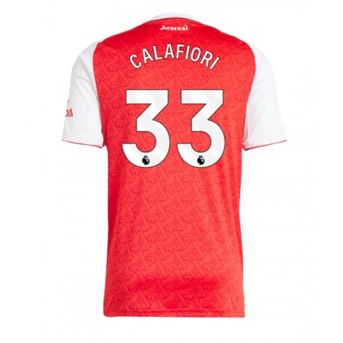 Echipament fotbal Arsenal Riccardo Calafiori #33 Tricou Acasa 2025-26 maneca scurta Echipament fotbal Arsenal Riccardo Calafiori #33 Tricou Acasa 2025-26 maneca scurta