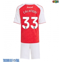 Echipament fotbal Arsenal Riccardo Calafiori #33 Tricou Acasa 2025-26 pentru copii maneca scurta (+ Pantaloni scurti)