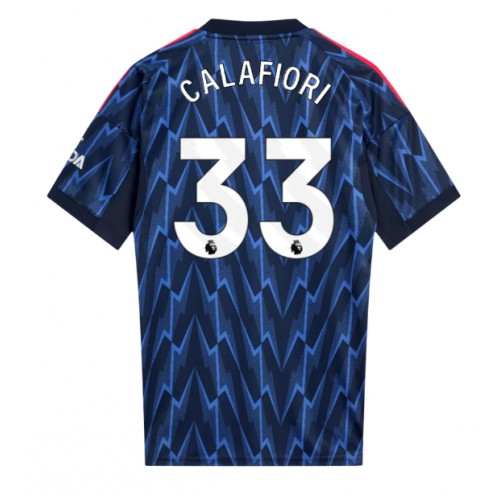 Echipament fotbal Arsenal Riccardo Calafiori #33 Tricou Deplasare 2025-26 maneca scurta Echipament fotbal Arsenal Riccardo Calafiori #33 Tricou Deplasare 2025-26 maneca scurta
