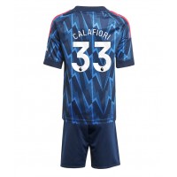 Echipament fotbal Arsenal Riccardo Calafiori #33 Tricou Deplasare 2025-26 pentru copii maneca scurta (+ Pantaloni scurti)