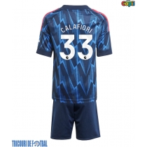 Echipament fotbal Arsenal Riccardo Calafiori #33 Tricou Deplasare 2025-26 pentru copii maneca scurta (+ Pantaloni scurti)