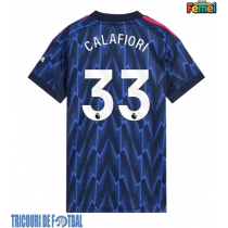 Echipament fotbal Arsenal Riccardo Calafiori #33 Tricou Deplasare 2025-26 pentru femei maneca scurta