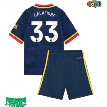 Echipament fotbal Arsenal Riccardo Calafiori #33 Tricou Deplasare 2026-27 pentru copii maneca scurta (+ Pantaloni scurti)