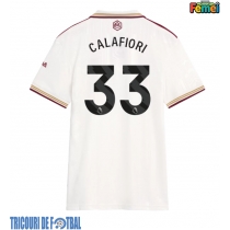 Echipament fotbal Arsenal Riccardo Calafiori #33 Tricou Treilea 2025-26 pentru femei maneca scurta