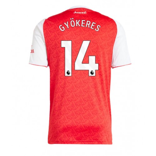 Echipament fotbal Arsenal Viktor Gyokeres #14 Tricou Acasa 2025-26 maneca scurta Echipament fotbal Arsenal Viktor Gyokeres #14 Tricou Acasa 2025-26 maneca scurta