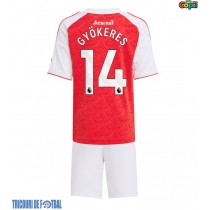 Echipament fotbal Arsenal Viktor Gyokeres #14 Tricou Acasa 2025-26 pentru copii maneca scurta (+ Pantaloni scurti)