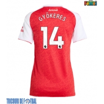 Echipament fotbal Arsenal Viktor Gyokeres #14 Tricou Acasa 2025-26 pentru femei maneca scurta