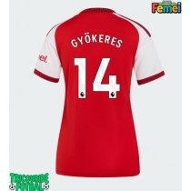 Echipament fotbal Arsenal Viktor Gyokeres #14 Tricou Acasa 2026-27 pentru femei maneca scurta