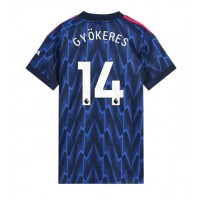 Echipament fotbal Arsenal Viktor Gyokeres #14 Tricou Deplasare 2025-26 pentru femei maneca scurta