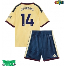 Echipament fotbal Arsenal Viktor Gyokeres #14 Tricou Treilea 2026-27 pentru copii maneca scurta (+ Pantaloni scurti)