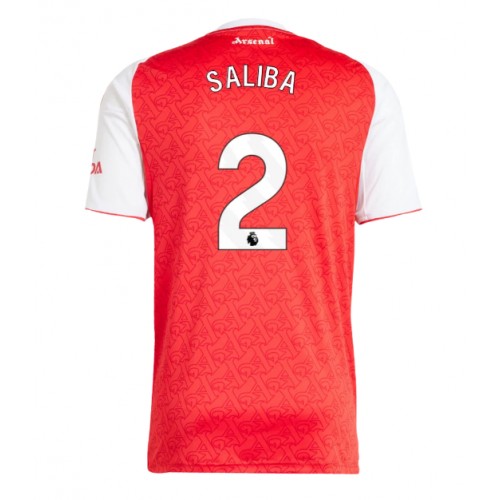 Echipament fotbal Arsenal William Saliba #2 Tricou Acasa 2025-26 maneca scurta Echipament fotbal Arsenal William Saliba #2 Tricou Acasa 2025-26 maneca scurta