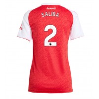 Echipament fotbal Arsenal William Saliba #2 Tricou Acasa 2025-26 pentru femei maneca scurta