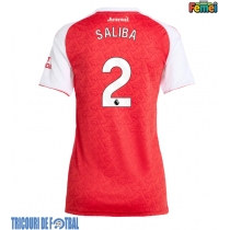 Echipament fotbal Arsenal William Saliba #2 Tricou Acasa 2025-26 pentru femei maneca scurta