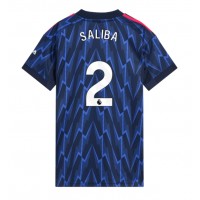 Echipament fotbal Arsenal William Saliba #2 Tricou Deplasare 2025-26 pentru femei maneca scurta