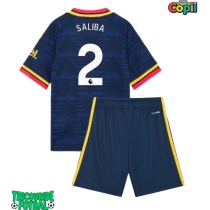 Echipament fotbal Arsenal William Saliba #2 Tricou Deplasare 2026-27 pentru copii maneca scurta (+ Pantaloni scurti)