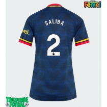 Echipament fotbal Arsenal William Saliba #2 Tricou Deplasare 2026-27 pentru femei maneca scurta