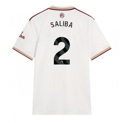 Echipament fotbal Arsenal William Saliba #2 Tricou Treilea 2025-26 maneca scurta Echipament fotbal Arsenal William Saliba #2 Tricou Treilea 2025-26 maneca scurta