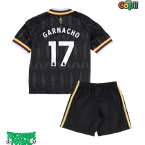 Echipament fotbal Aston Villa Alejandro Garnacho #17 Tricou Deplasare 2026-27 pentru copii maneca scurta (+ Pantaloni scurti)