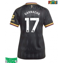 Echipament fotbal Aston Villa Alejandro Garnacho #17 Tricou Deplasare 2026-27 pentru femei maneca scurta