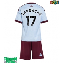 Echipament fotbal Aston Villa Alejandro Garnacho #17 Tricou Treilea 2026-27 pentru copii maneca scurta (+ Pantaloni scurti)