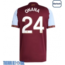 Echipament fotbal Aston Villa Amadou Onana #24 Tricou Acasa 2025-26 maneca scurta