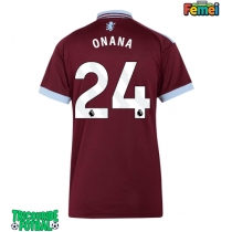 Echipament fotbal Aston Villa Amadou Onana #24 Tricou Acasa 2026-27 pentru femei maneca scurta