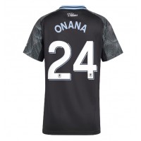 Echipament fotbal Aston Villa Amadou Onana #24 Tricou Deplasare 2025-26 pentru femei maneca scurta