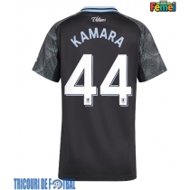 Echipament fotbal Aston Villa Boubacar Kamara #44 Tricou Deplasare 2025-26 pentru femei maneca scurta