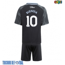 Echipament fotbal Aston Villa Emiliano Buendia #10 Tricou Deplasare 2025-26 pentru copii maneca scurta (+ Pantaloni scurti)