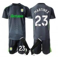 Echipament fotbal Aston Villa Emiliano Martinez #23 Portar Tricou Acasa 2025-26 pentru copii maneca scurta (+ Pantaloni scurti)