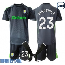 Echipament fotbal Aston Villa Emiliano Martinez #23 Portar Tricou Acasa 2025-26 pentru copii maneca scurta (+ Pantaloni scurti)