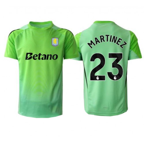 Echipament fotbal Aston Villa Emiliano Martinez #23 Portar Tricou Deplasare 2025-26 maneca scurta Echipament fotbal Aston Villa Emiliano Martinez #23 Portar Tricou Deplasare 2025-26 maneca scurta