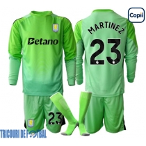 Echipament fotbal Aston Villa Emiliano Martinez #23 Portar Tricou Deplasare 2025-26 pentru copii maneca lunga (+ Pantaloni scurti)