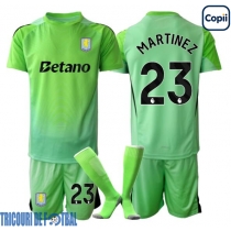 Echipament fotbal Aston Villa Emiliano Martinez #23 Portar Tricou Deplasare 2025-26 pentru copii maneca scurta (+ Pantaloni scurti)