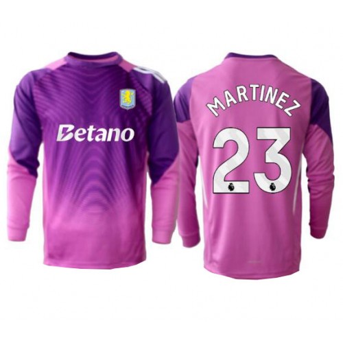 Echipament fotbal Aston Villa Emiliano Martinez #23 Portar Tricou Treilea 2025-26 maneca lunga Echipament fotbal Aston Villa Emiliano Martinez #23 Portar Tricou Treilea 2025-26 maneca lunga