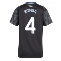 Echipament fotbal Aston Villa Ezri Konsa #4 Tricou Deplasare 2025-26 pentru femei maneca scurta