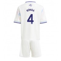 Echipament fotbal Aston Villa Ezri Konsa #4 Tricou Treilea 2025-26 pentru copii maneca scurta (+ Pantaloni scurti)
