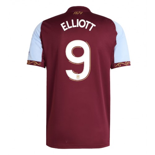 Echipament fotbal Aston Villa Harvey Elliott #9 Tricou Acasa 2025-26 maneca scurta Echipament fotbal Aston Villa Harvey Elliott #9 Tricou Acasa 2025-26 maneca scurta