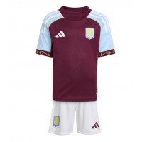 Echipament fotbal Aston Villa Harvey Elliott #9 Tricou Acasa 2025-26 pentru copii maneca scurta (+ Pantaloni scurti)
