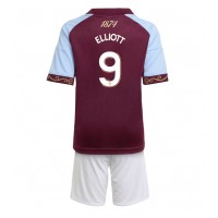 Echipament fotbal Aston Villa Harvey Elliott #9 Tricou Acasa 2025-26 pentru copii maneca scurta (+ Pantaloni scurti)