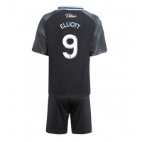 Echipament fotbal Aston Villa Harvey Elliott #9 Tricou Deplasare 2025-26 pentru copii maneca scurta (+ Pantaloni scurti)
